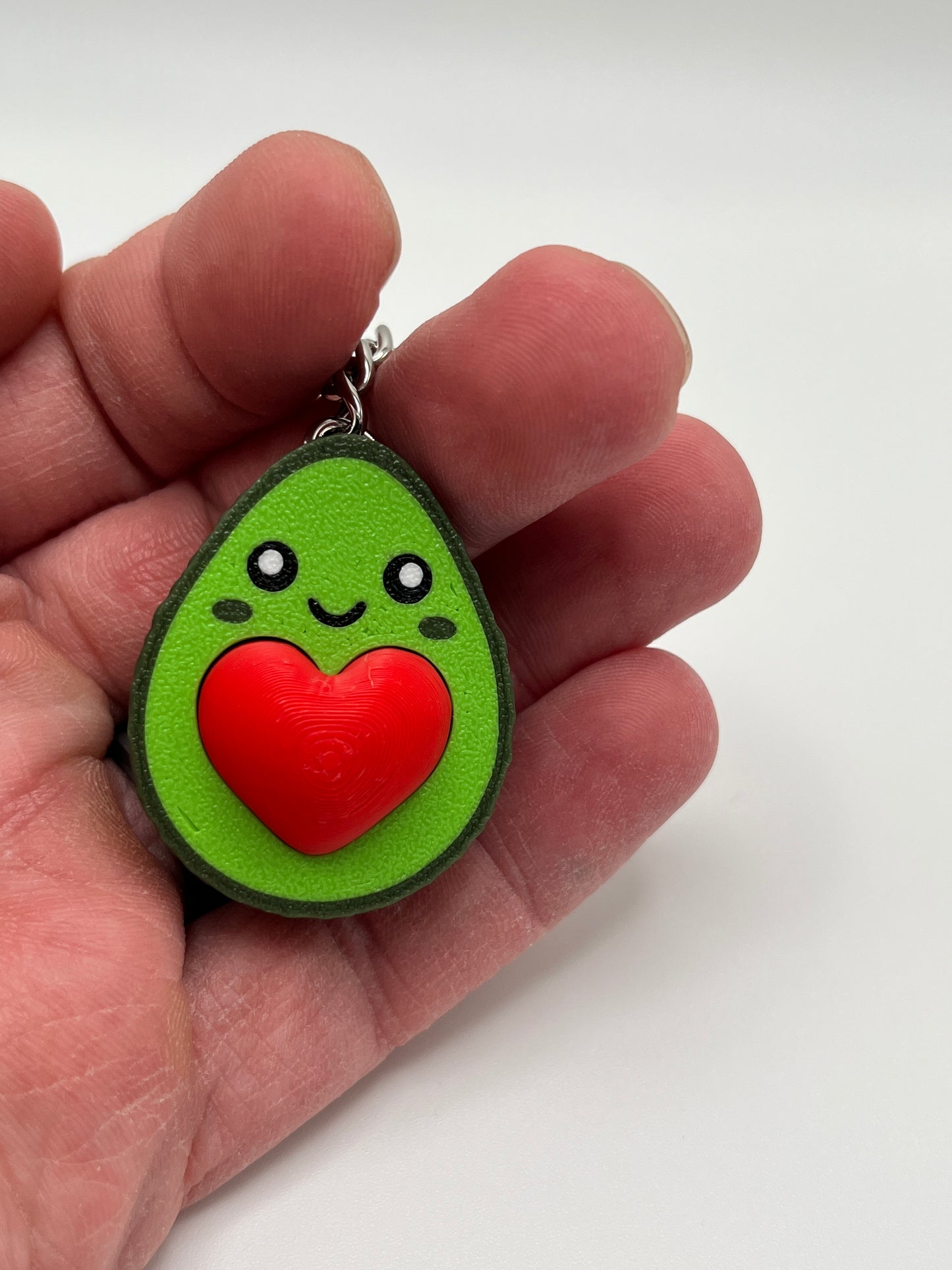 Avocado Heart Keychain