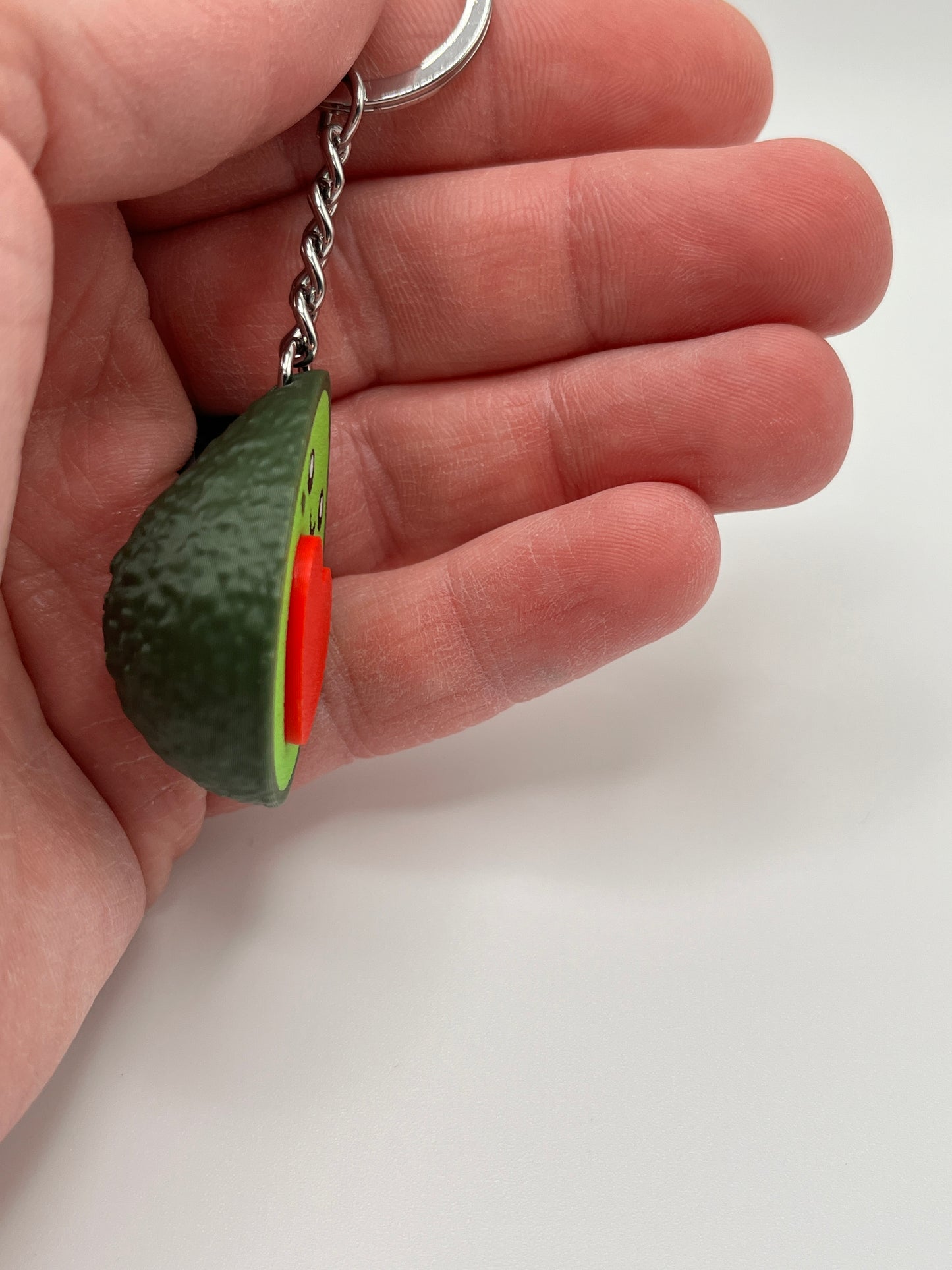 Avocado Heart Keychain